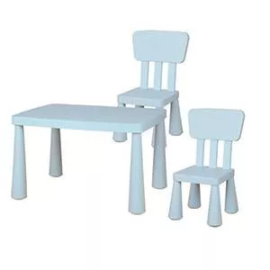 Multifunctional Kids Table and Chair Set, Suitable Height Kids Furniture With Smooth Surface