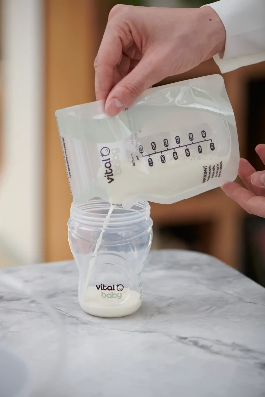 NURTURE easy pour breast milk storage bags