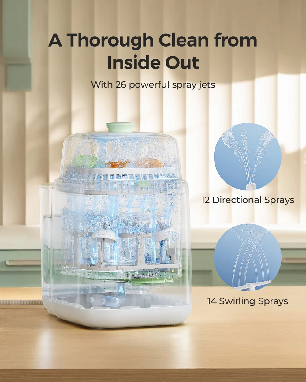 Momcozy KleanPal Pro Baby Bottle Washer Electric Bottle Washer