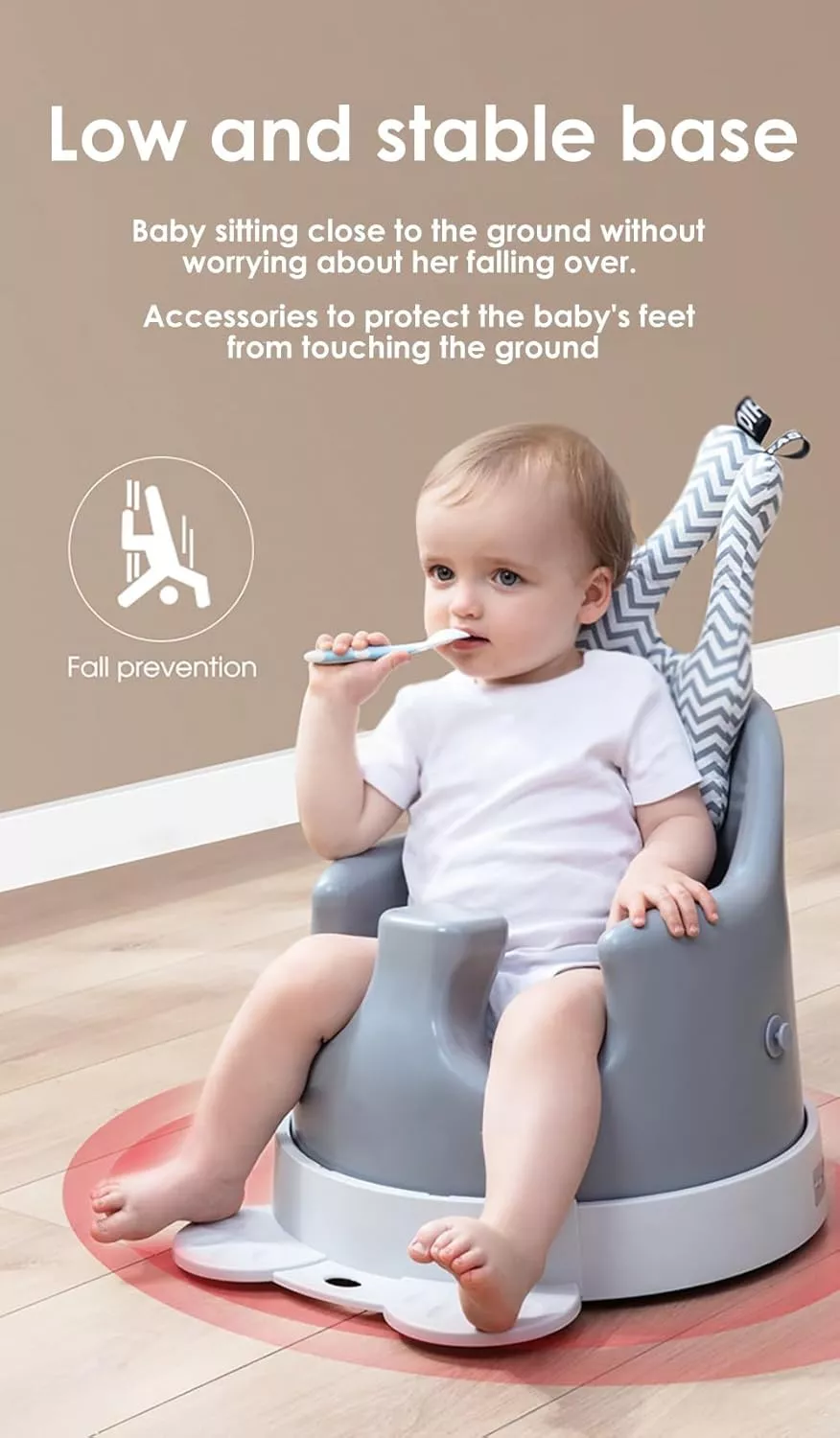 Aibedo 4-in-1 Baby High Chair – Adjustable Baby Dining & Feeding Seat for 6 Months plus, Portable Toddler Highchair for Home & Restaurant Use