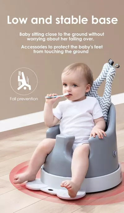 Aibedo 4-in-1 Baby High Chair – Adjustable Baby Dining & Feeding Seat for 6 Months plus, Portable Toddler Highchair for Home & Restaurant Use
