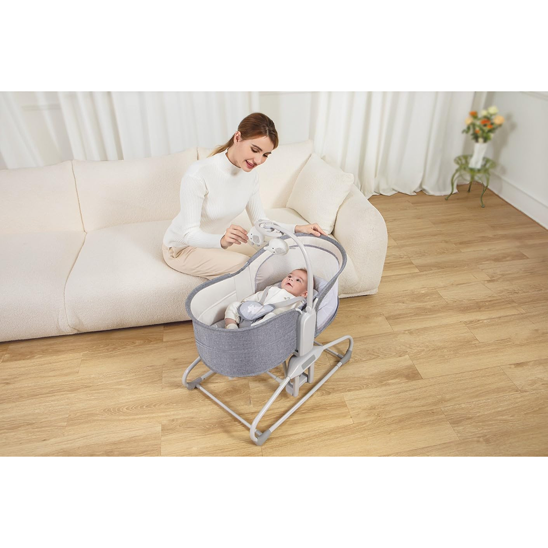 Mastela 4 in 1 Cradle for Baby- Automatic Electric Swing