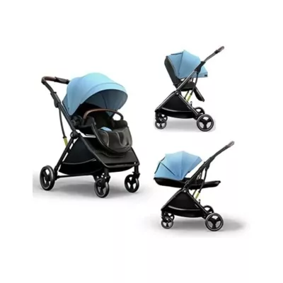 Coballe Baby Stroller, 3 in 1 - Blue
