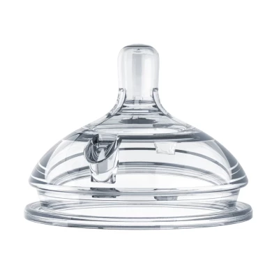 Comotomo Natural Teat Silicone Nipples - Transparent 2 Pcs
