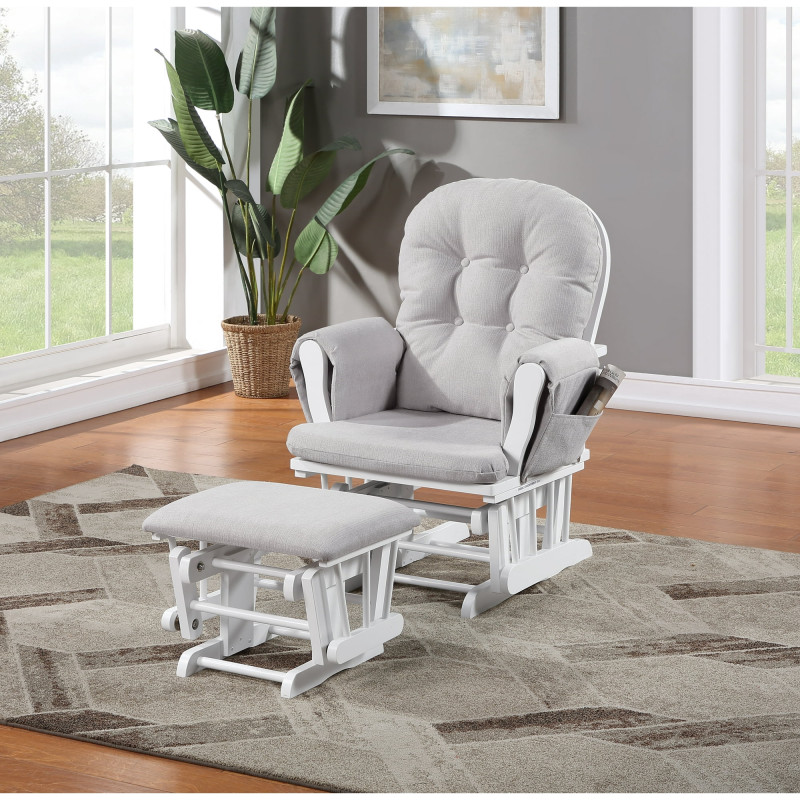 Nursing Rocking Chair with Ottoman
