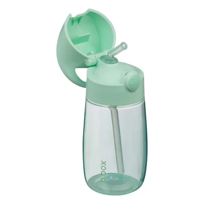 B.Box Junior Drink Bottle – Blush | 380ml Kids Water Bottle with Flip Top Straw | Leakproof, Easy Grip, BPA-Free Toddler Bottle