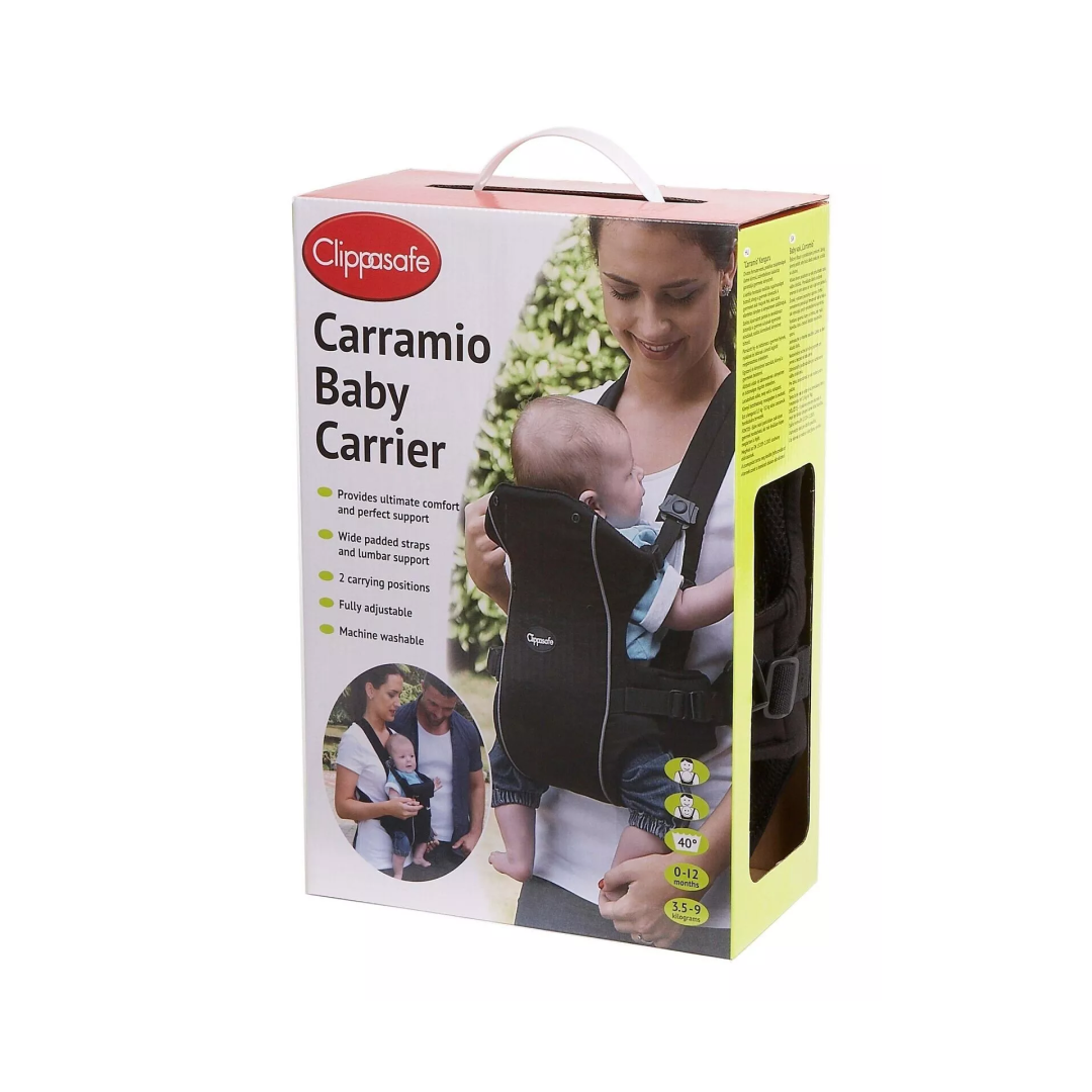 Clippasafe Baby 2 Position Carrier Carramio Black