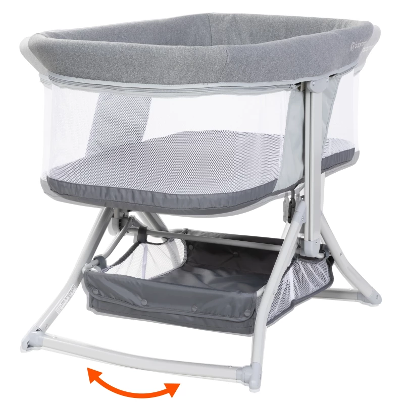 Folding rocking bassinet best sale