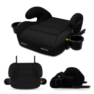 Neobreez i-SANFARO i-Size ISOFIX Backless Booster Car Seat,Double Padded Foam,Compact,Kids Car Seat,2 Cup Holder,ECER129(6-12yrs,125-150cm,22-36kg)