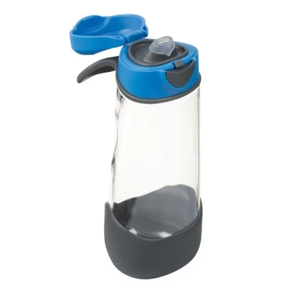 B.Box Sport Spout Kids Water Bottle 600ml | Leakproof, Durable, Easy Grip Tritan Drink Bottle with Tilt & Sip Spout