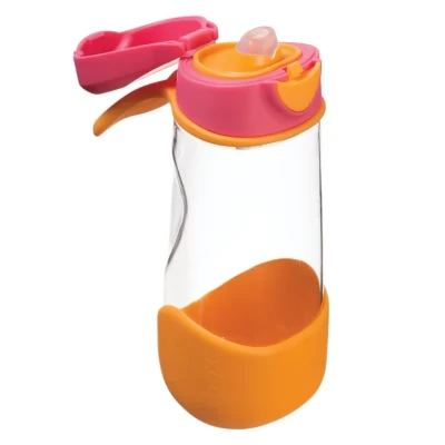 B.Box Sport Spout Kids Water Bottle 450ml | Leakproof, Durable, Easy Grip Tritan Drink Bottle with Tilt & Sip Spout |12m+