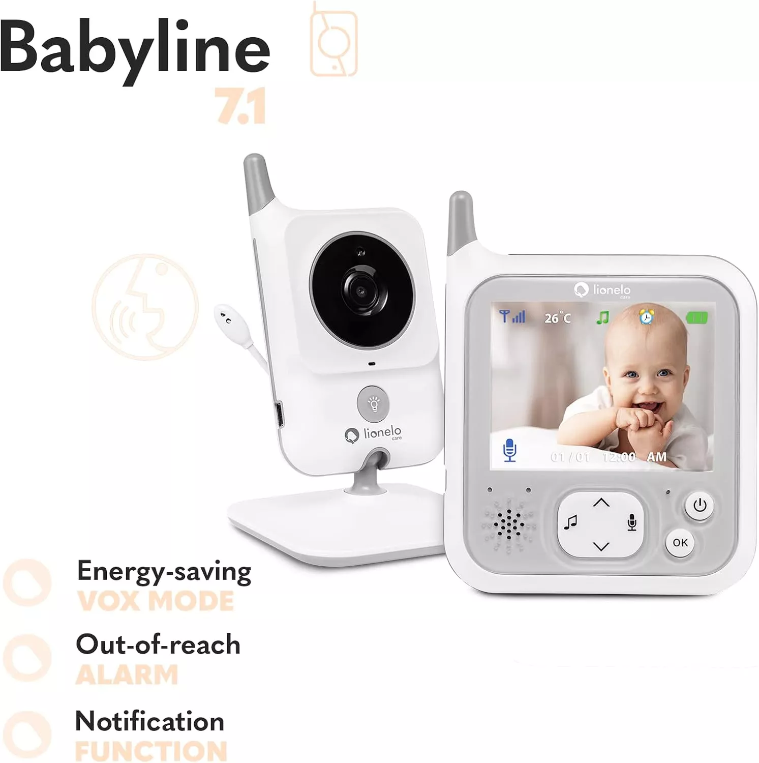 Lionelo Electronic Nanny - Babyline 7.1 0
