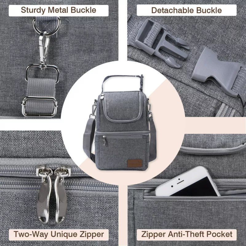 Momcozy Insulated Baby Bottle Bag, Breastmilk Cooler Bag