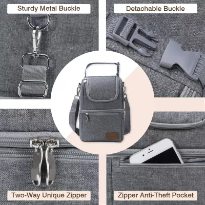 Momcozy Insulated Baby Bottle Bag, Breastmilk Cooler Bag