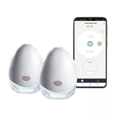 Tommee Tippee Double Electric Wearable Breast Pump, Hands-Free, In-Bra Breastfeeding Pump, Portable, Quiet
