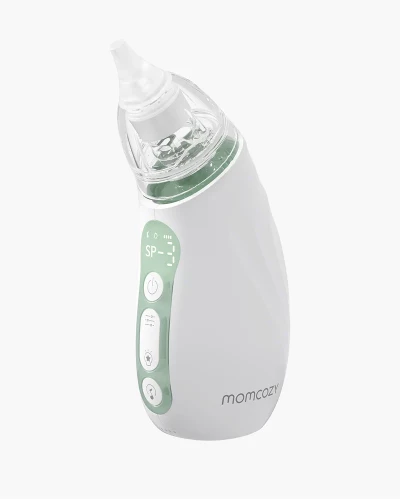 Momcozy Baby Nasal Aspirator, Strong Suction, Long Battery Life, BPA-Free Tips & Soothing Lullabies