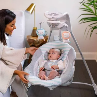 Ingenuity InLighten 2-in-1 Baby Swing & Rocker