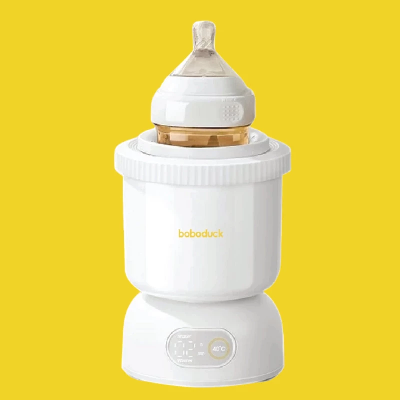 Boboduck Baby Milk Bottle Shaker | 24H Heat Preservation, 4-Speed Rotation, Low-Noise Magnetic Motor, Type-C Powered