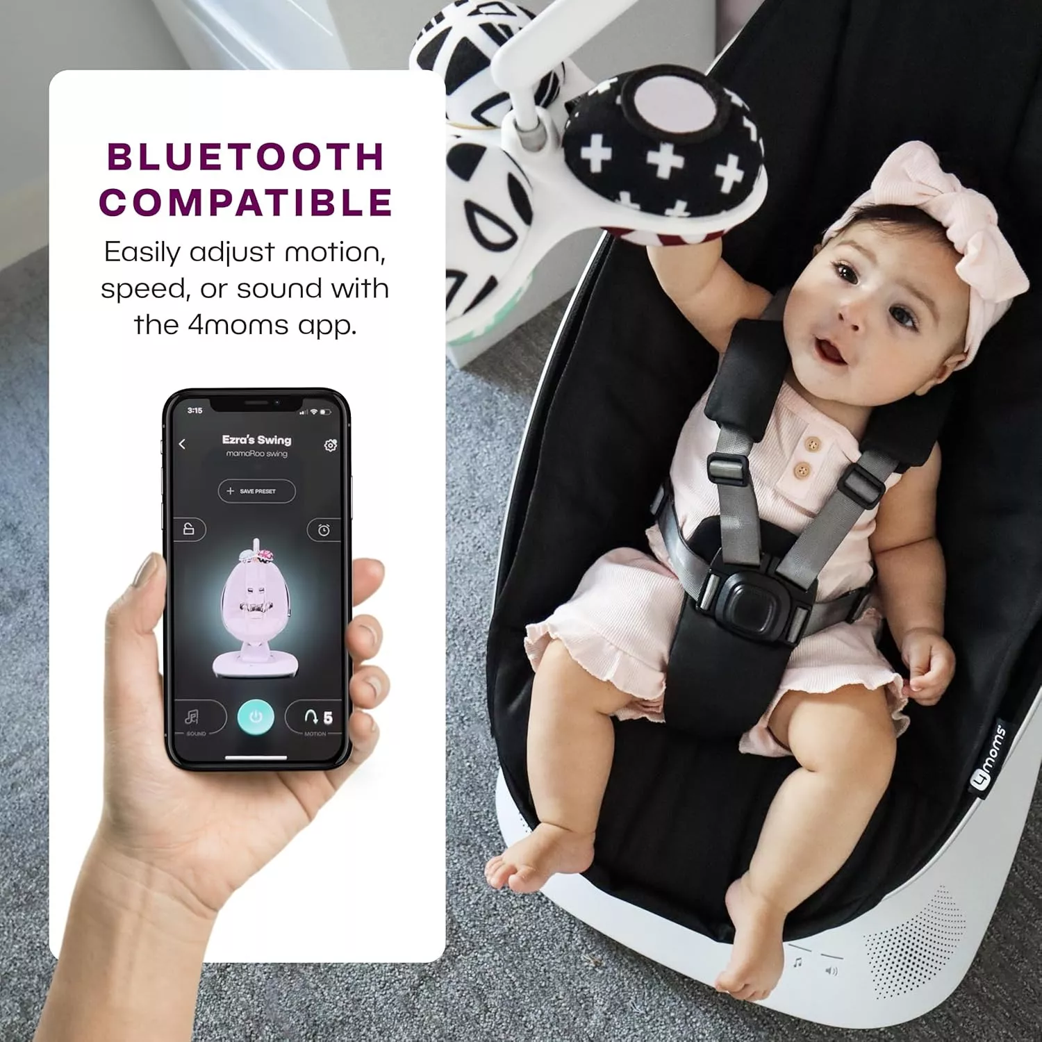 mamaRoo® multi-motion baby swing®