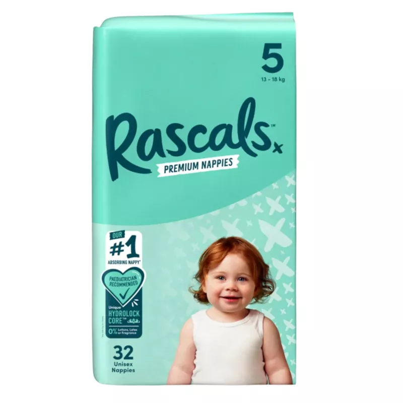 Rascal Premium Baby Diapers, Suitable for Newborns, Infants, and Active Toddlers | Soft, Safe, and Leak-Proof