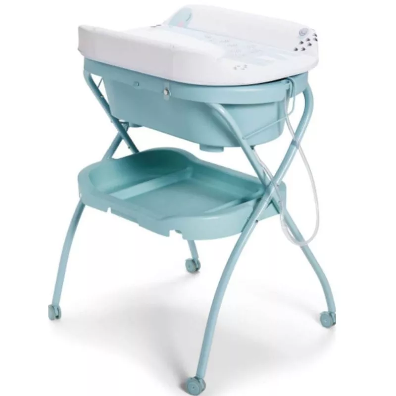 Toimoys Bathing Station, 2-in-1 Baby Bath and Changing Pad | Soft, Ergonomic Design, Safe & Comfortable for Newborns and Infants