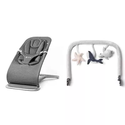 Ergobaby Evolve 3-in-1 Bouncer, Adjustable Multi Position Baby Bouncer Seat, Fits Newborn to Toddler,