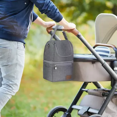 Momcozy Insulated Baby Bottle Bag, Breastmilk Cooler Bag