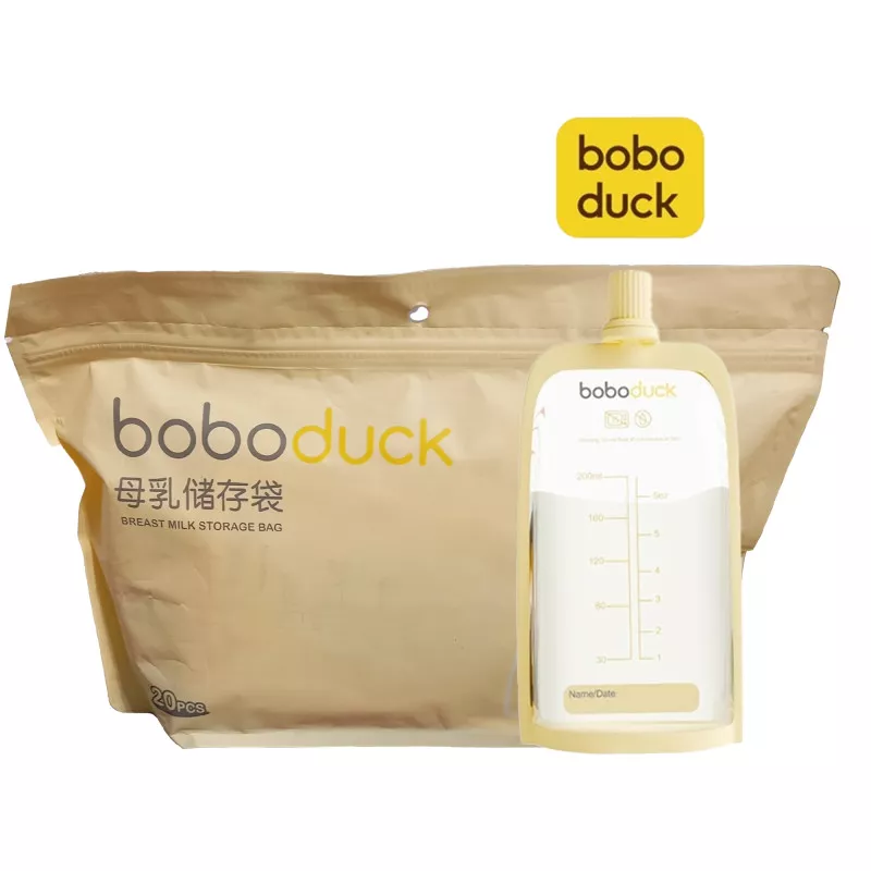 Boboduck Breast Milk storage Bag, Multifunctional Milk Storage Bag | 20pcs | 200ml