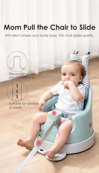 Aibedo 4-in-1 Baby High Chair – Adjustable Baby Dining & Feeding Seat for 6 Months plus, Portable Toddler Highchair for Home & Restaurant Use
