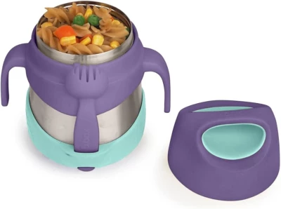 b.box Insulated Food Jar with Spork for Toddlers | Easy Open Container | Stainless Steel