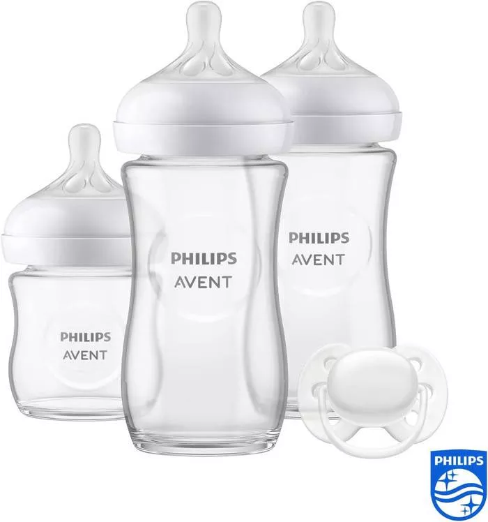 Philips Avent Glass Baby Bottle Newborn Gift Set