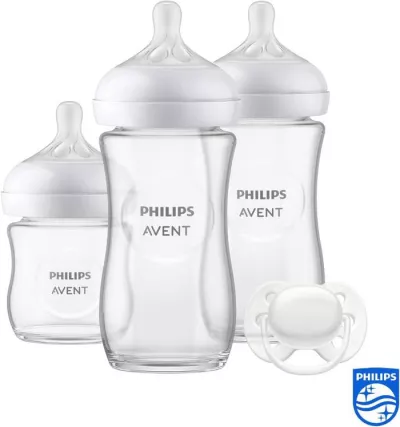 Philips Avent Glass Baby Bottle Newborn Gift Set
