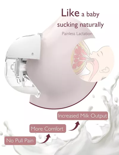 Momcozy M5 Hands-Free Wearable Breast Pump, Electric Double-Sealed Flange, 3 Modes & 9 Levels, Portable 24mm Pump – 2 Pack Cozy Red