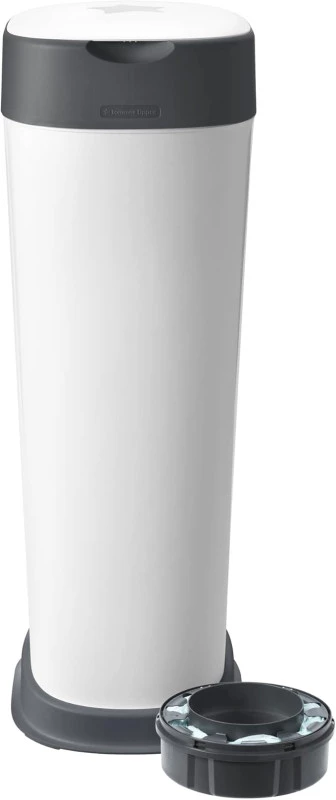 Tommee Tippee Twist and Click XL Sangenic Nappy Bin, with x1 Refill Cassette, Odour and Germ Protection, Antibacterial Film