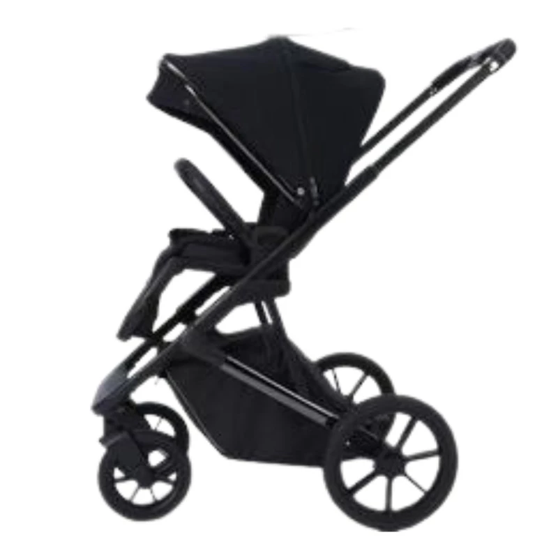 2 in 1 Foldable Burbay E80 Stroller & Bassinet, Travel System with Pushchair, Bassinet, Stroller, Storage Basket, and a Handbag, 0-36 Months