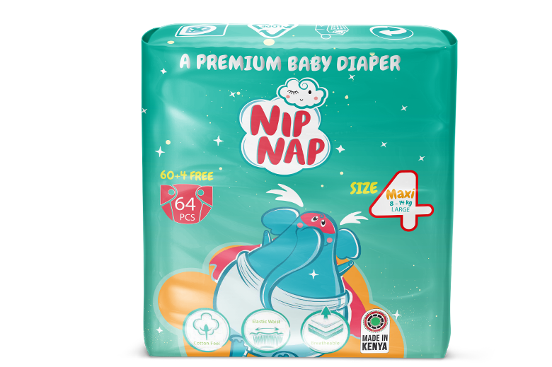 NipNap Diaper  Maxi/Size 4 Jumbo (64pcs)