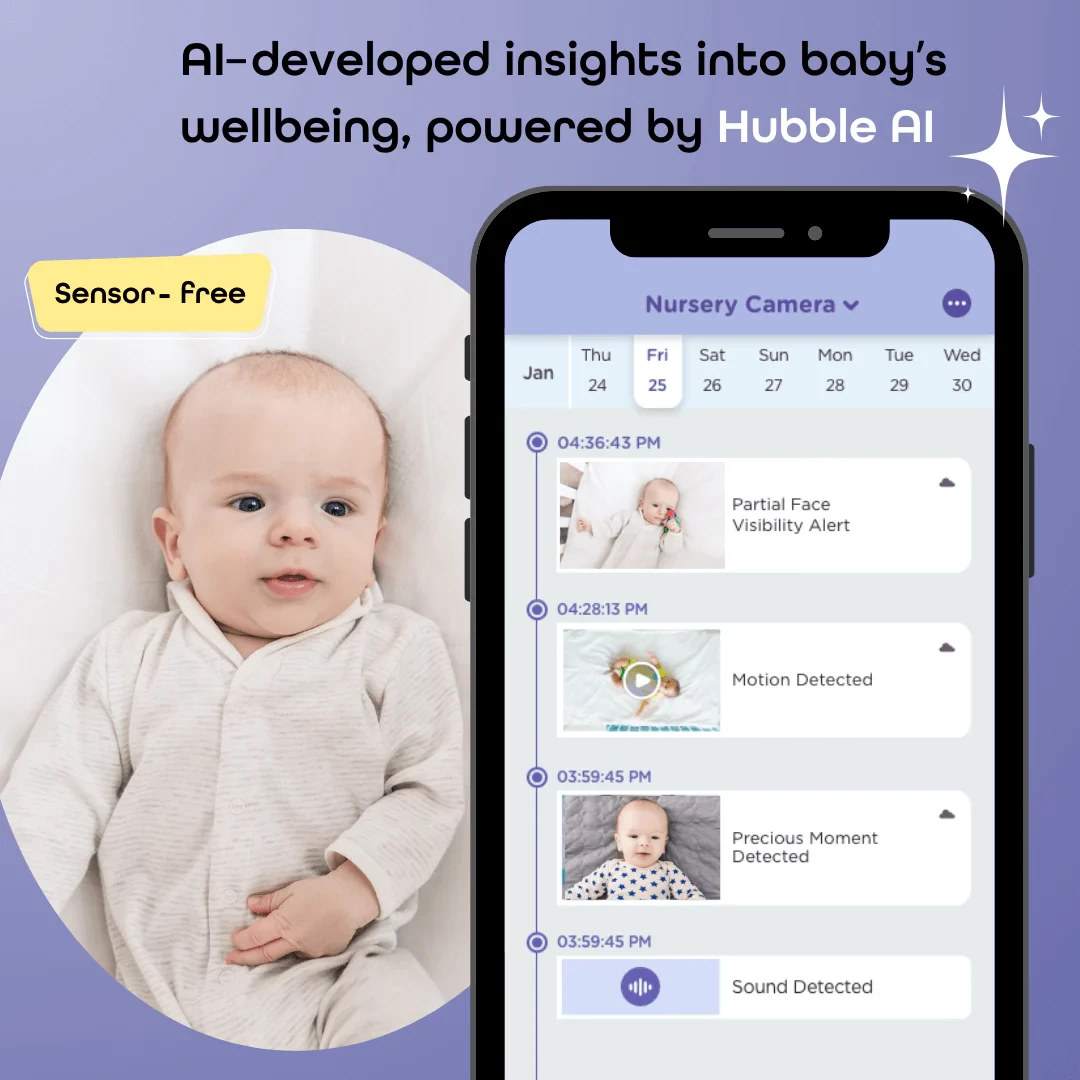 HUBBLE CONNECTED SkyVision AI Powered HD bABY mONITOR