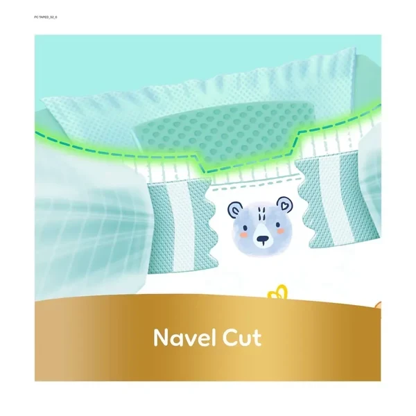 Pampers Premium Care Ultimate Comfort Taped Diapers, Aloe Vera & Vitamin E, 1000 Leak Locks, 50 Pieces