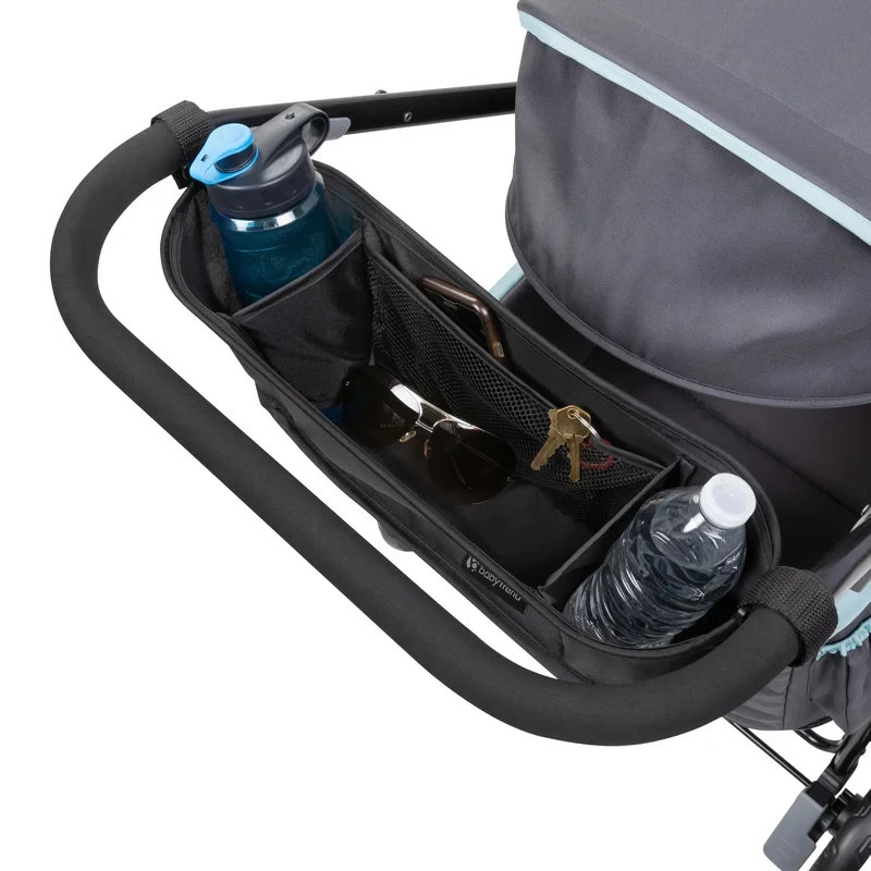 Expedition Double Stroller Wagon | 2-Seater Push & Pull Wagon with Canopy, Large Storage & 3-Point Harness, 6m+