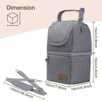 Momcozy Insulated Baby Bottle Bag, Breastmilk Cooler Bag