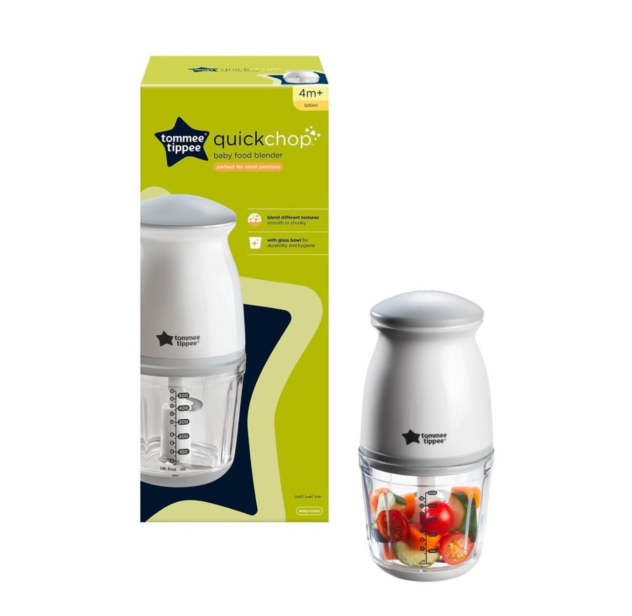 Tommee Tippee - Quick-Chop Mini Baby Food Blender and Chopper