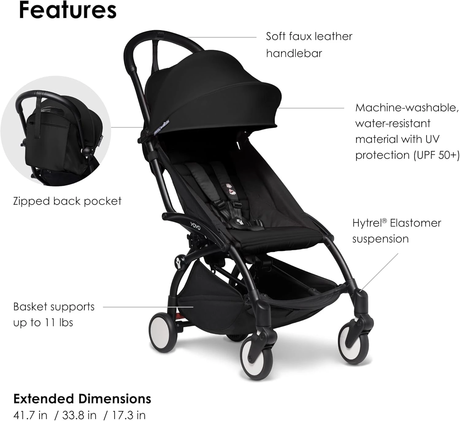 YOYO2 Stroller - Black