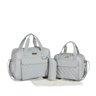 Deellt Baby Diaper Tote Bag Set, Large Capacity Multifunctional Backpack, Waterproof, Bottle Holder