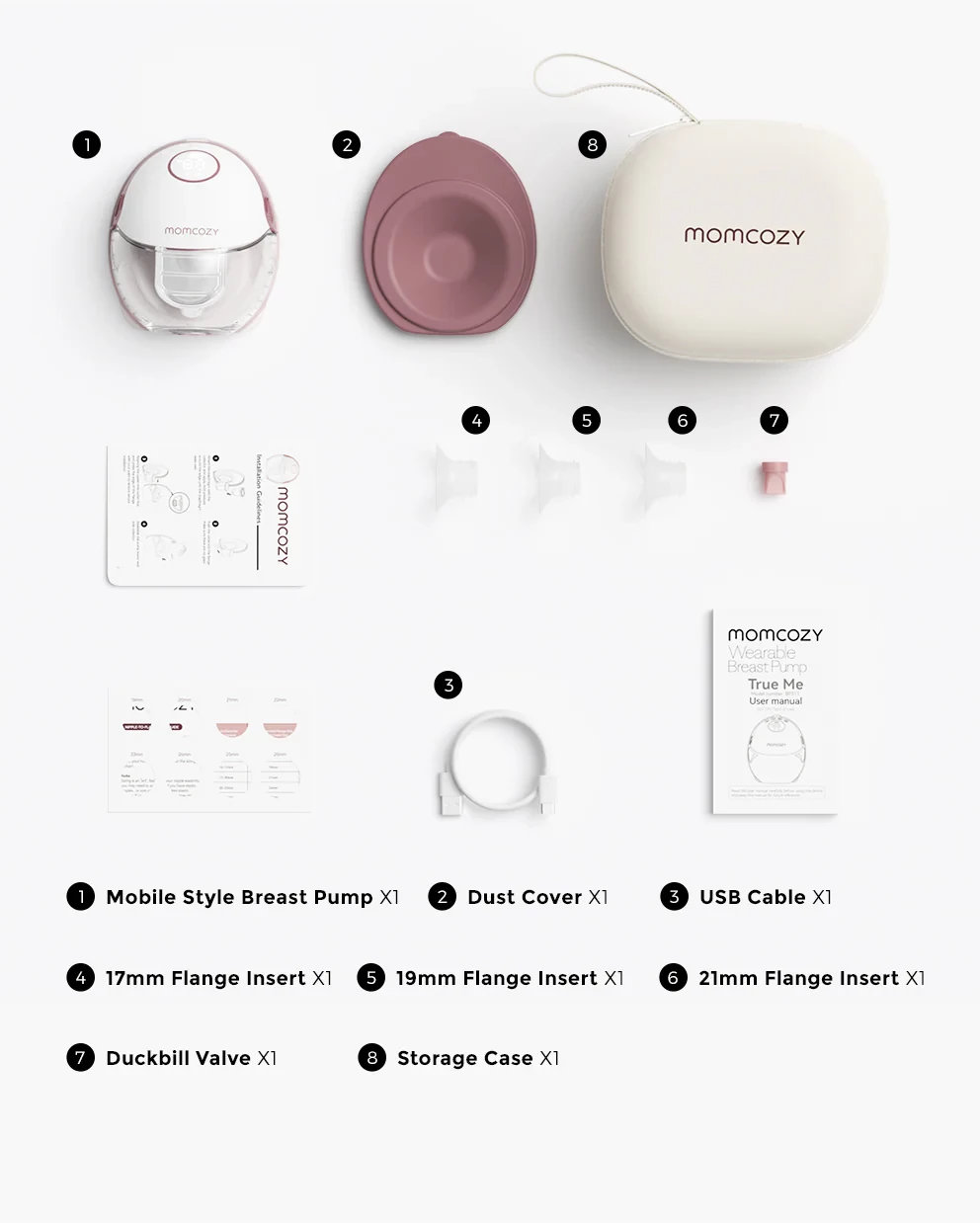Momcozy Mobile Style™ Hands-free Slim Breast Pump | M6 - Single