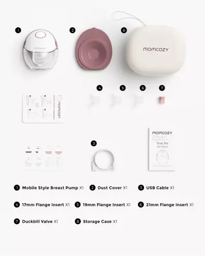 Momcozy Mobile Style™ Hands-free Slim Breast Pump | M6 - Single