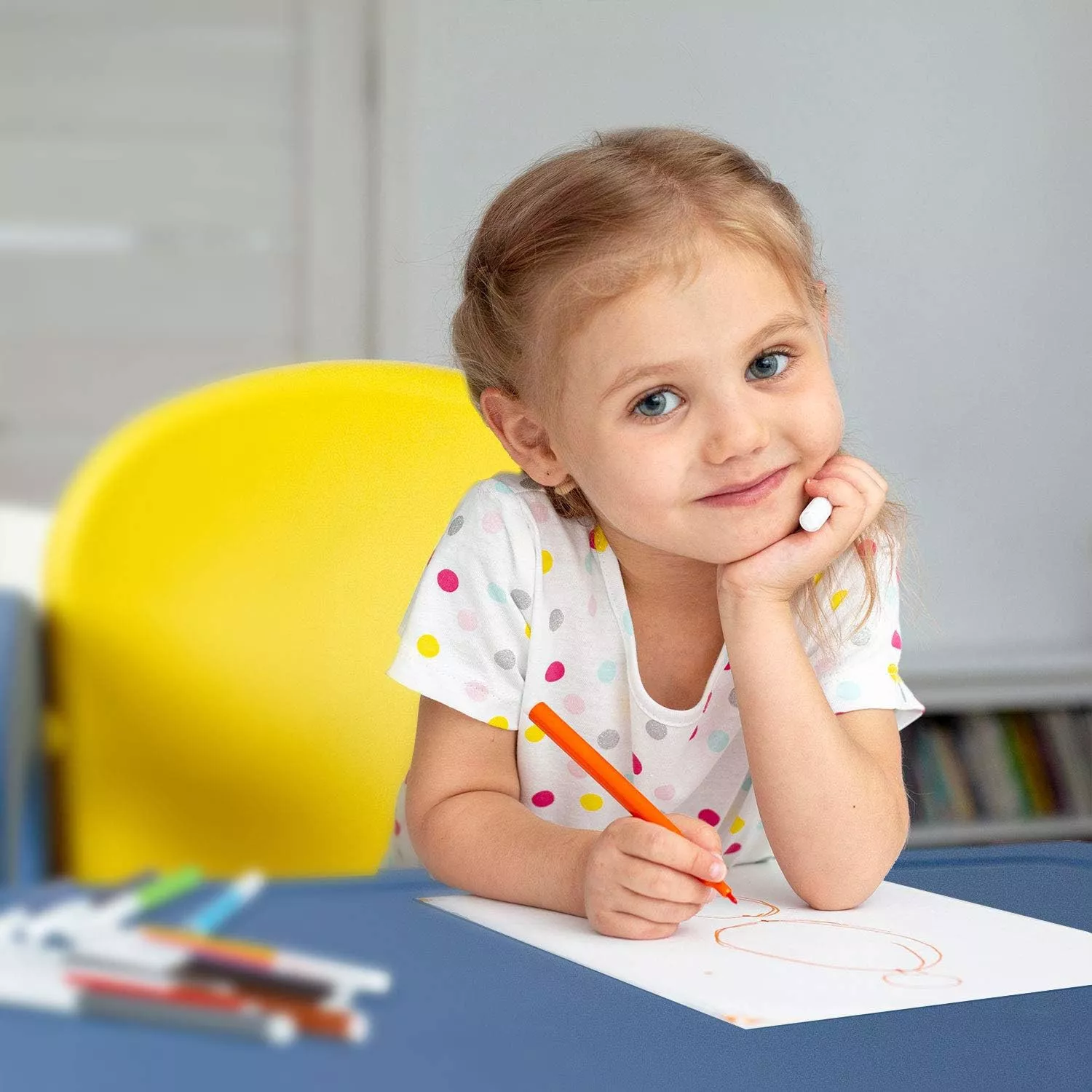 Kids Table and Chairs Set, Toddler Activity Table for Eating, Drawing, Painting & Learning | Easy to Assemble | Age 2-6y