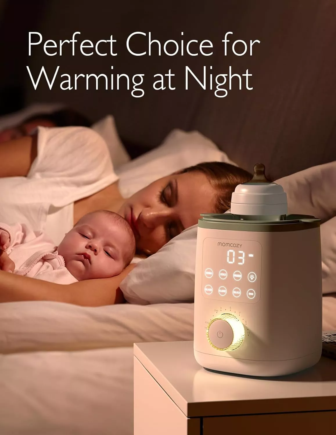 Momcozy Nutri Bottle Warmer, 9-in-1 Baby Bottle Warmer