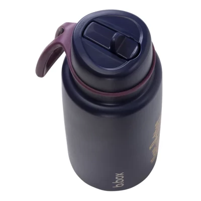 B.box 1L Insulated Water Bottle | Triple-Layer Stainless Steel, Flip Top Lid & Sport Spout | Leakproof, BPA-Free, Keeps Drinks Cold up to 46hrs