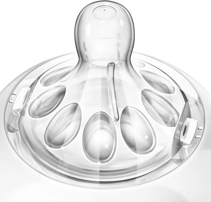 Philips AVENT Natural Clear Glass Baby Bottles 240ml, 3-Pack, 1m+, BPA-Free, Anti-Colic, Breast-Like Nipple