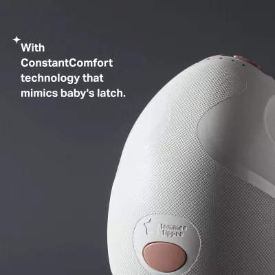 Tommee Tippee Double Electric Wearable Breast Pump, Hands-Free, In-Bra Breastfeeding Pump, Portable, Quiet